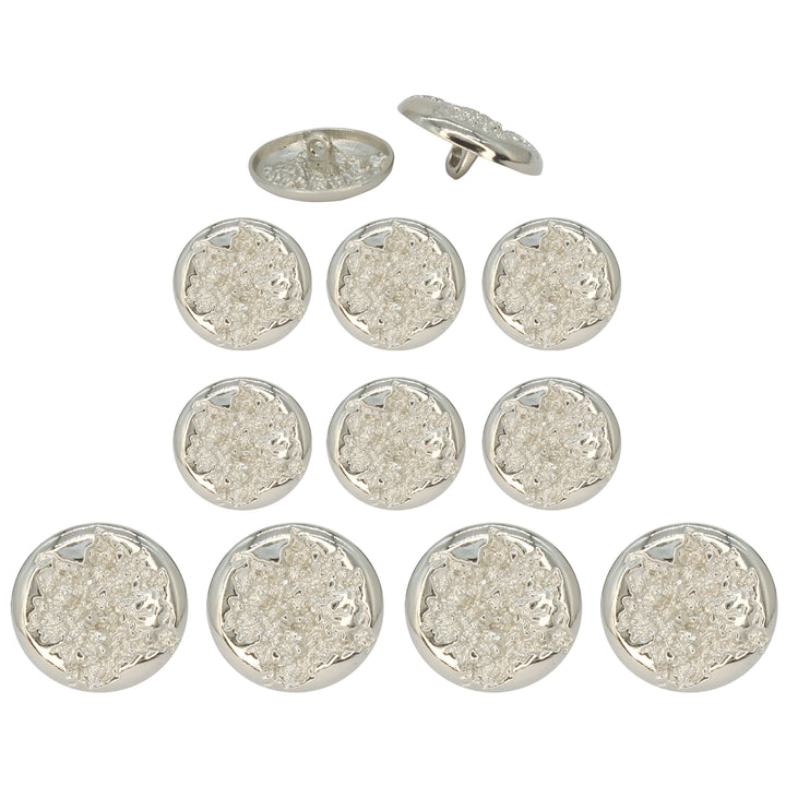 Ruffle Design Metal Buttons