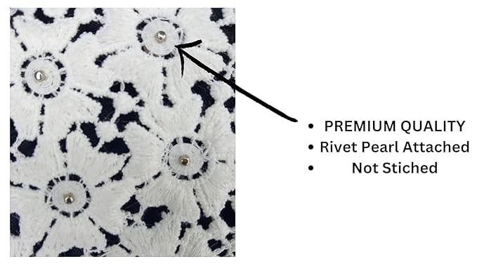 Oval Floral Pearl Sew Patch