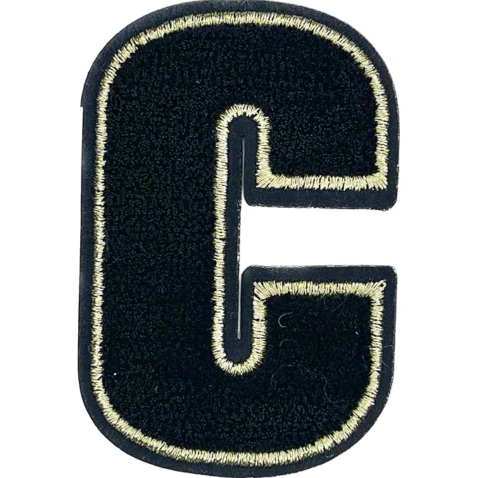 Letter J Hot fix Or Sew Patch