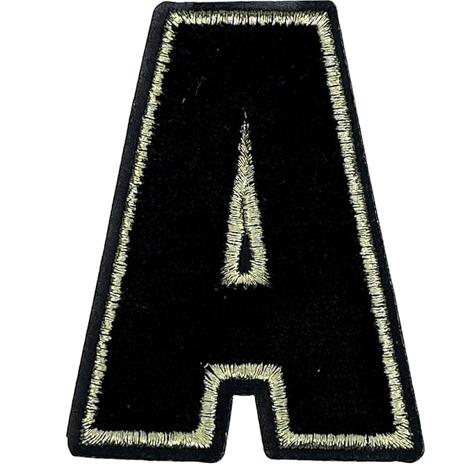 Letter J Hot fix Or Sew Patch