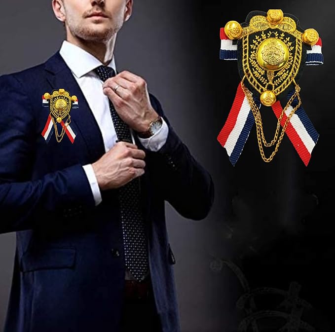 Military Style Ribbon Brooch