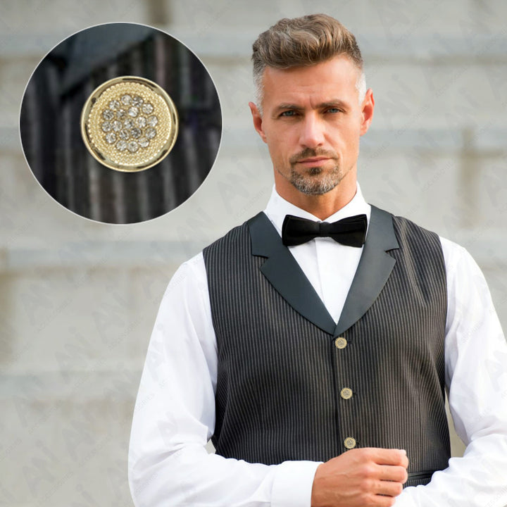 Luxurious Diamond Metal Buttons