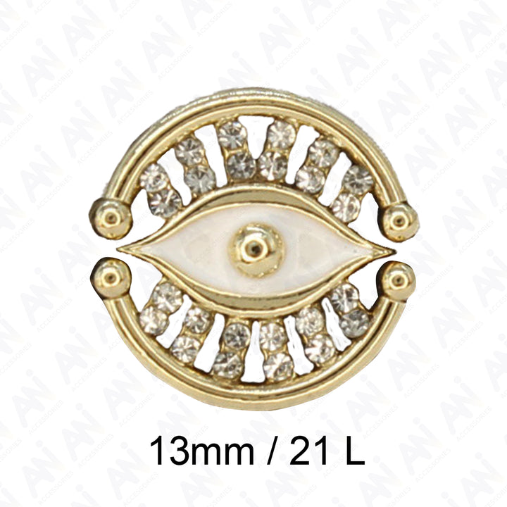 Blessing Evil Eye Design Button