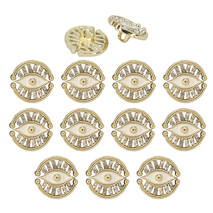 Blessing Evil Eye Design Button