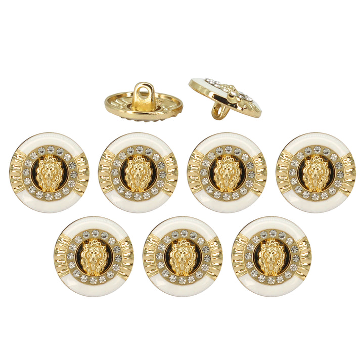 Lion Rhinestone Shirt Buttons
