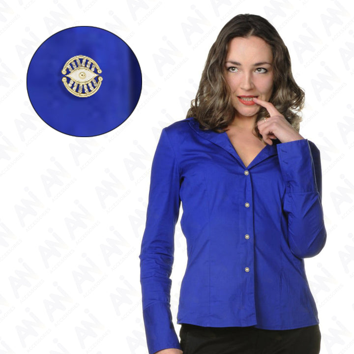 Blessing Evil Eye Design Button