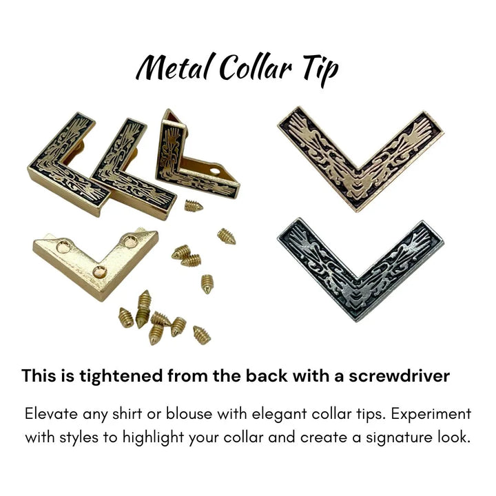 Engraved Style Collar Tips