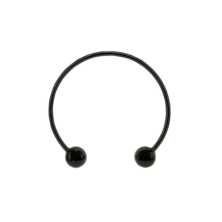 Buy now Ani Accessories Timeless Round Black Metal Buckle on zooming image on the white background.