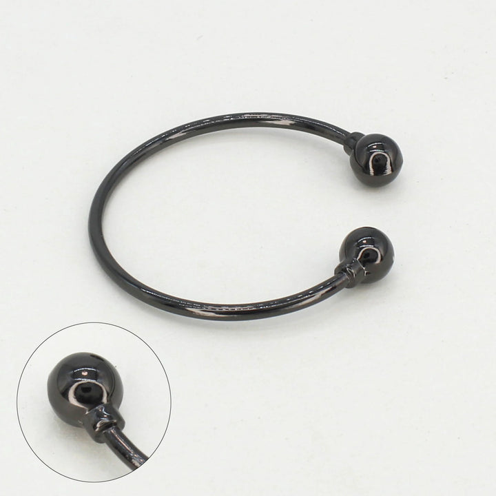 Buy now Ani Accessories Timeless Round Nickel Metal Buckle on zooming on the tip of the buckle image on the white background.