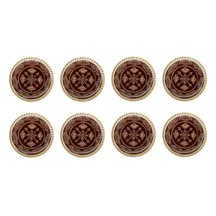 Ornate Snowflake Metal Buttons ( Pack of 8 Buttons)