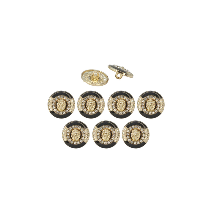 Lion Rhinestone Shirt Buttons