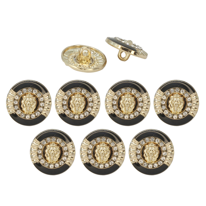 Lion Rhinestone Shirt Buttons
