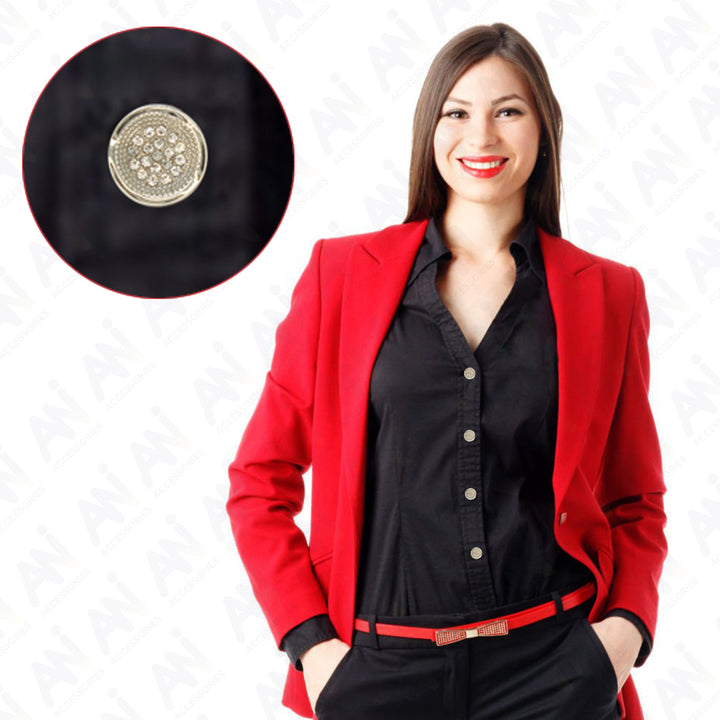 Luxurious Diamond Metal Buttons