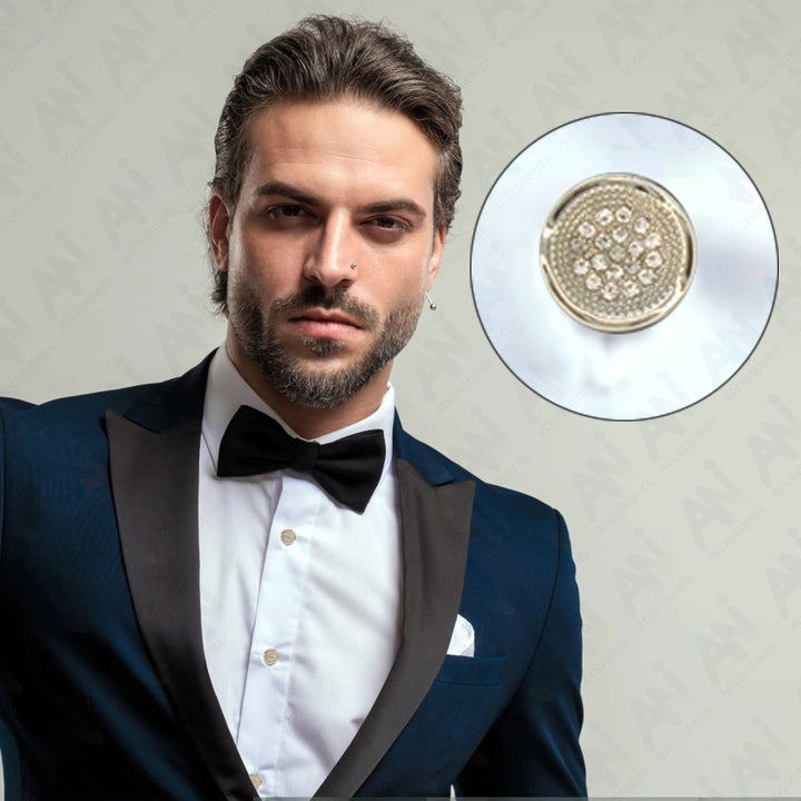 Luxurious Diamond Metal Buttons