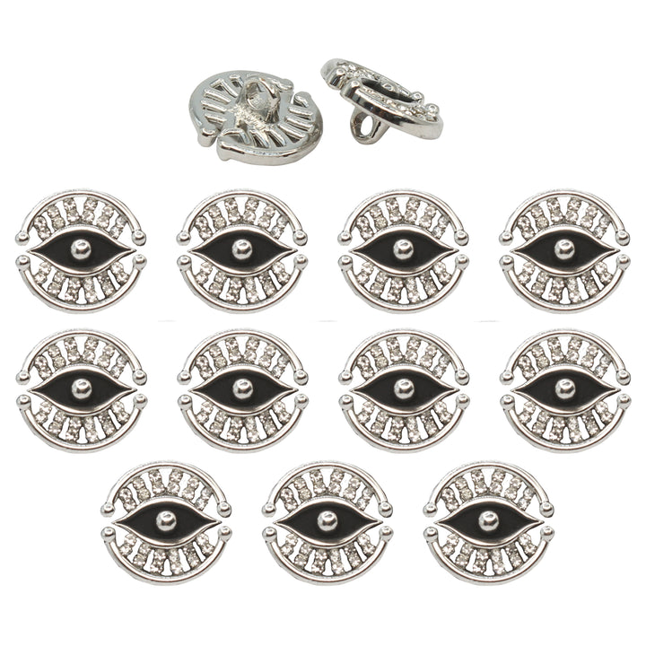 Blessing Evil Eye Design Button