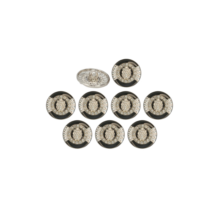 Lion Rhinestone Shirt Buttons