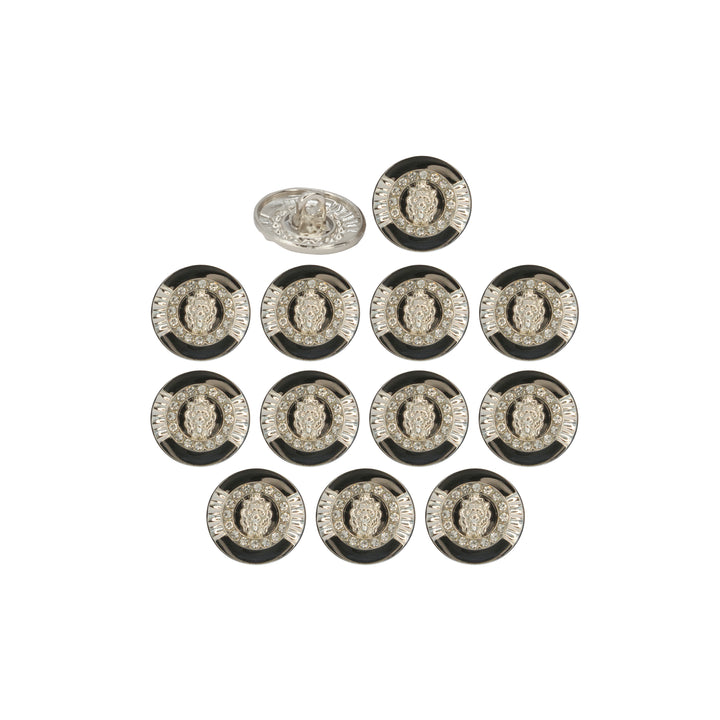 Lion Rhinestone Shirt Buttons