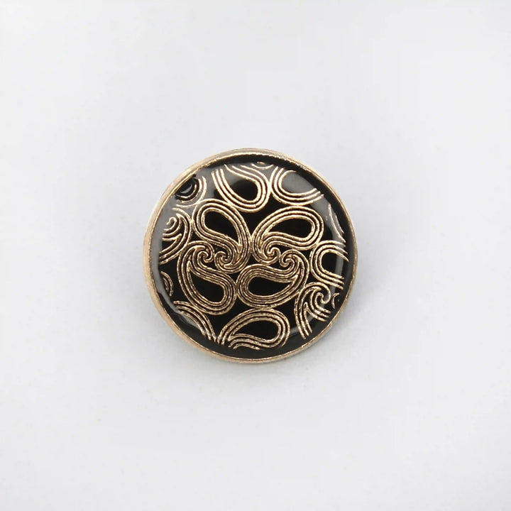 Paisley Metal Buttons