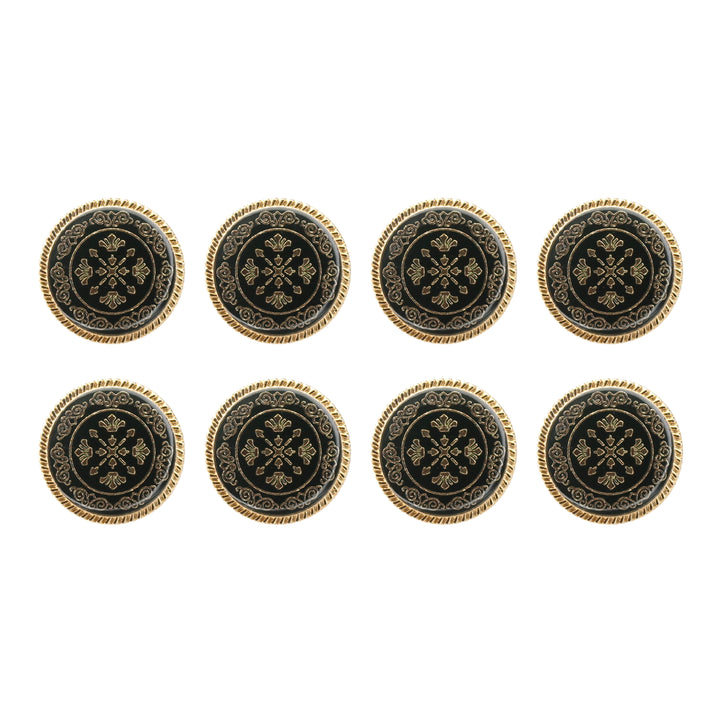 Ornate Snowflake Metal Buttons ( Pack of 8 Buttons)