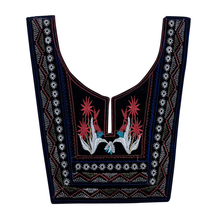 Boho chic neck design