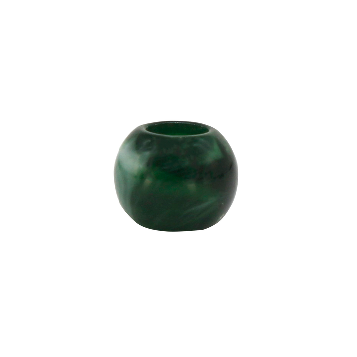 Textured Green Resin beads