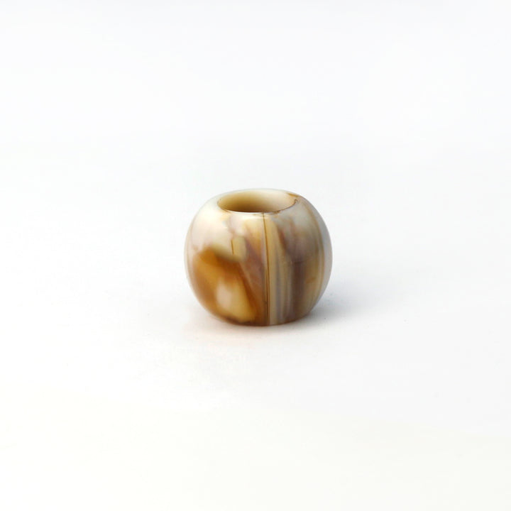 Off White Textured Marble Resin beads