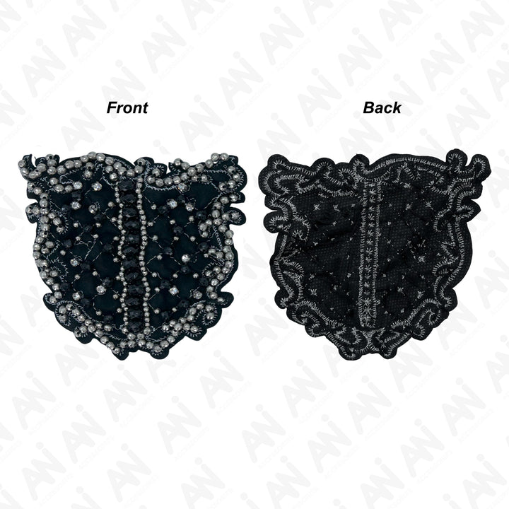 Intricate Intaglio Beaded Sew Patch