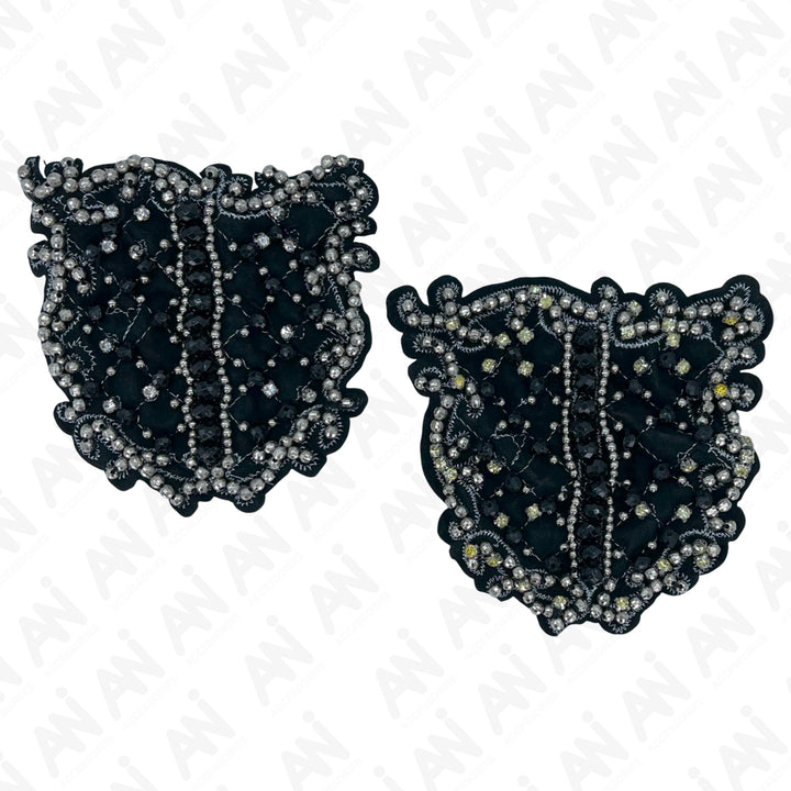 Intricate Intaglio Beaded Sew Patch