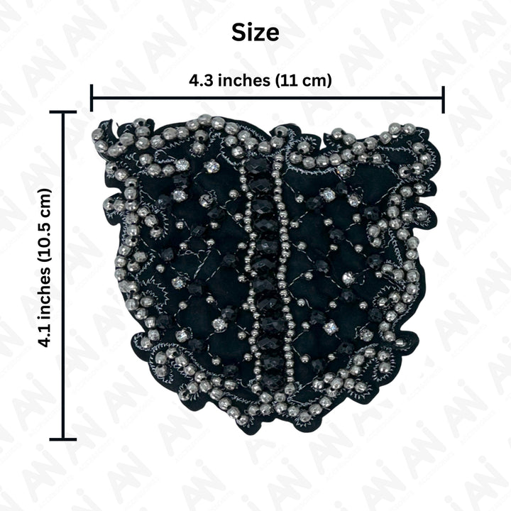 Intricate Intaglio Beaded Sew Patch