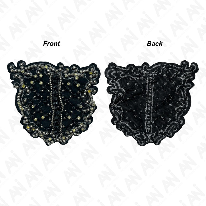 Intricate Intaglio Beaded Sew Patch