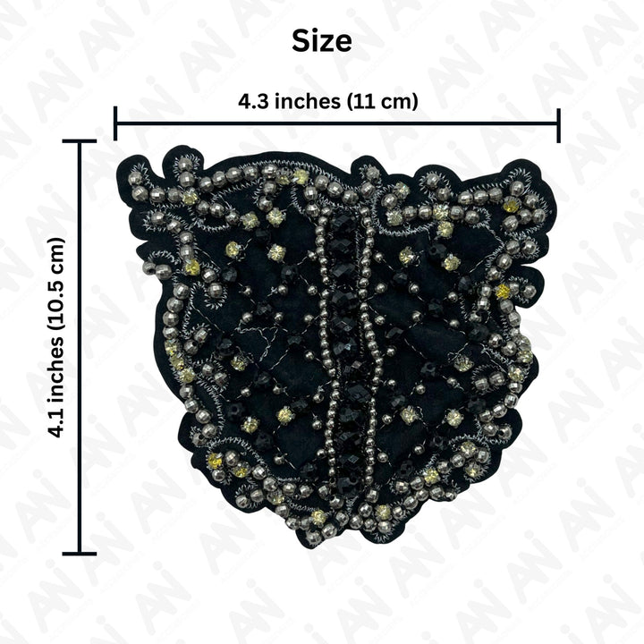 Intricate Intaglio Beaded Sew Patch