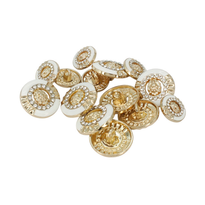 Lion Rhinestone Shirt Buttons
