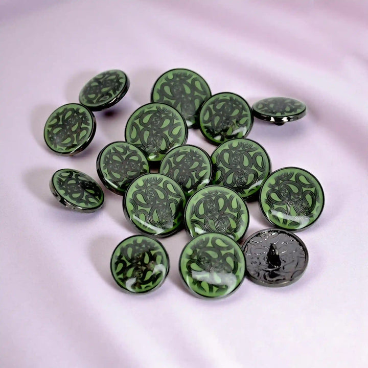Paisley Metal Buttons