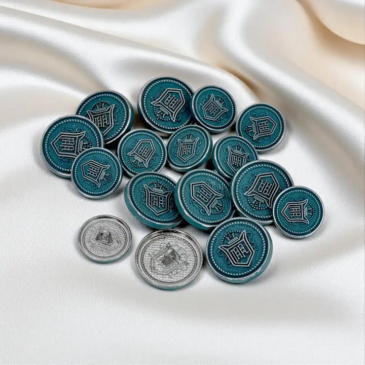 Baroque Engraved Metal Buttons