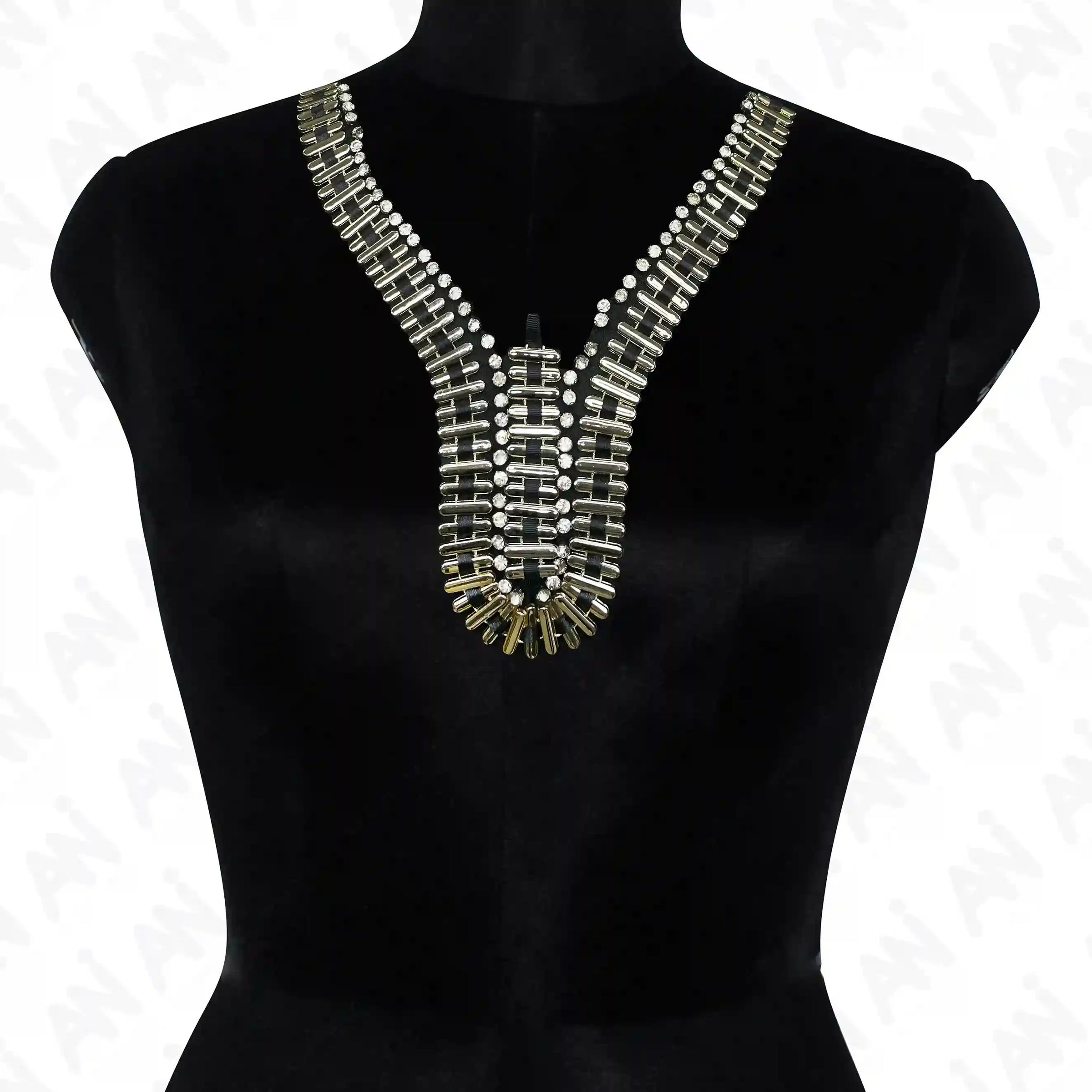 beaded neckline