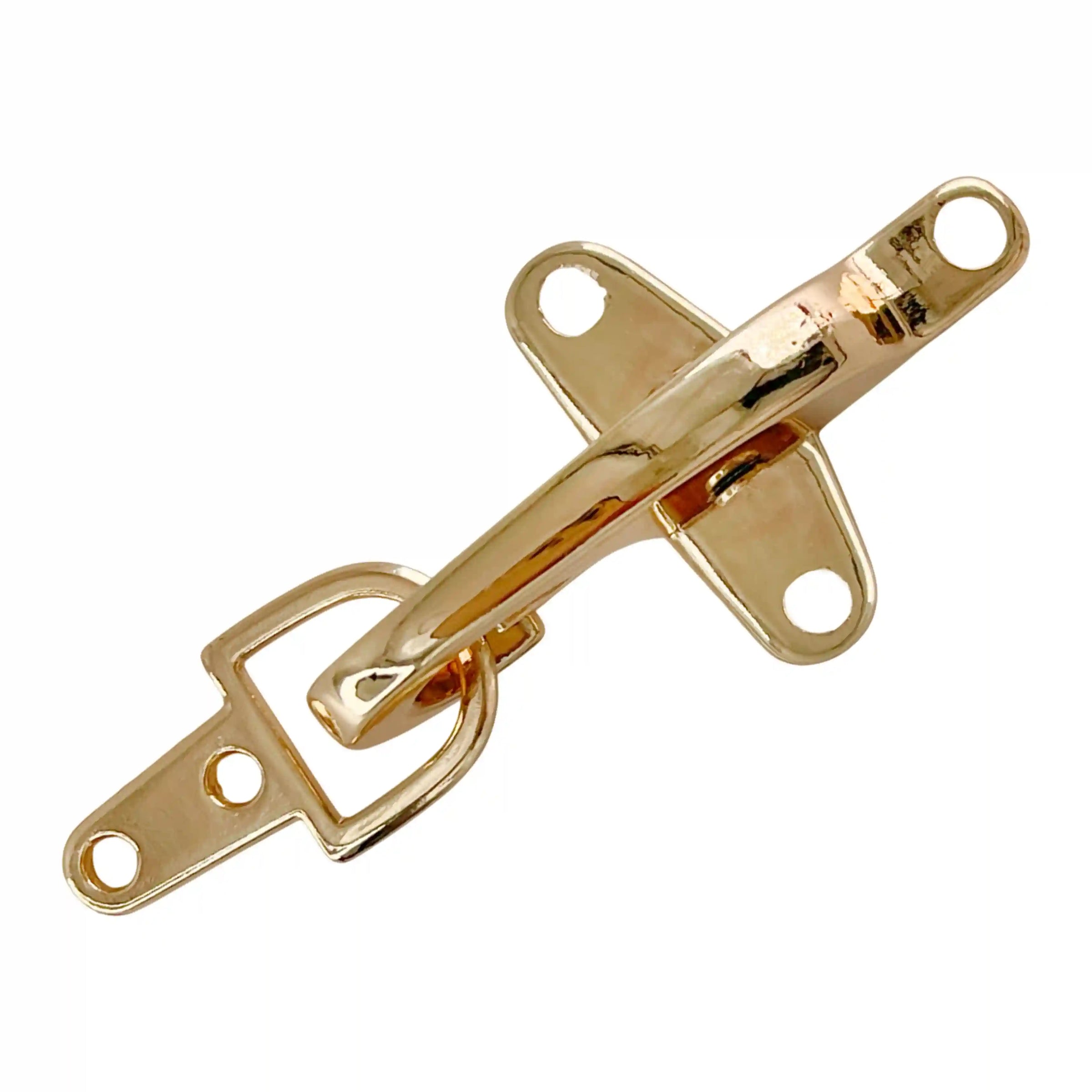 metal buckle, prong buckle, toggle buckle in a white background.