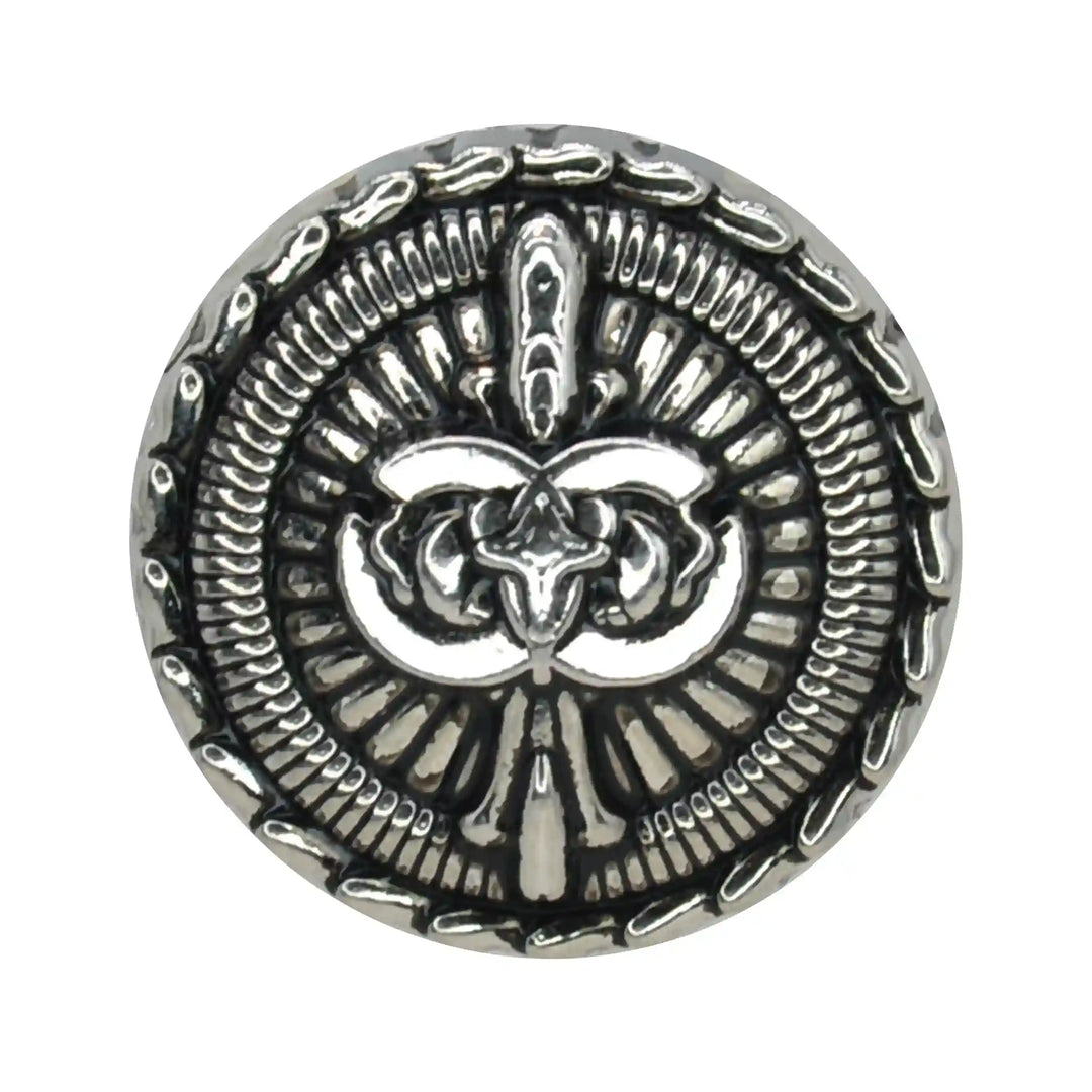 Fleur-de-Lis Medallion Button | 23mm & 18mm