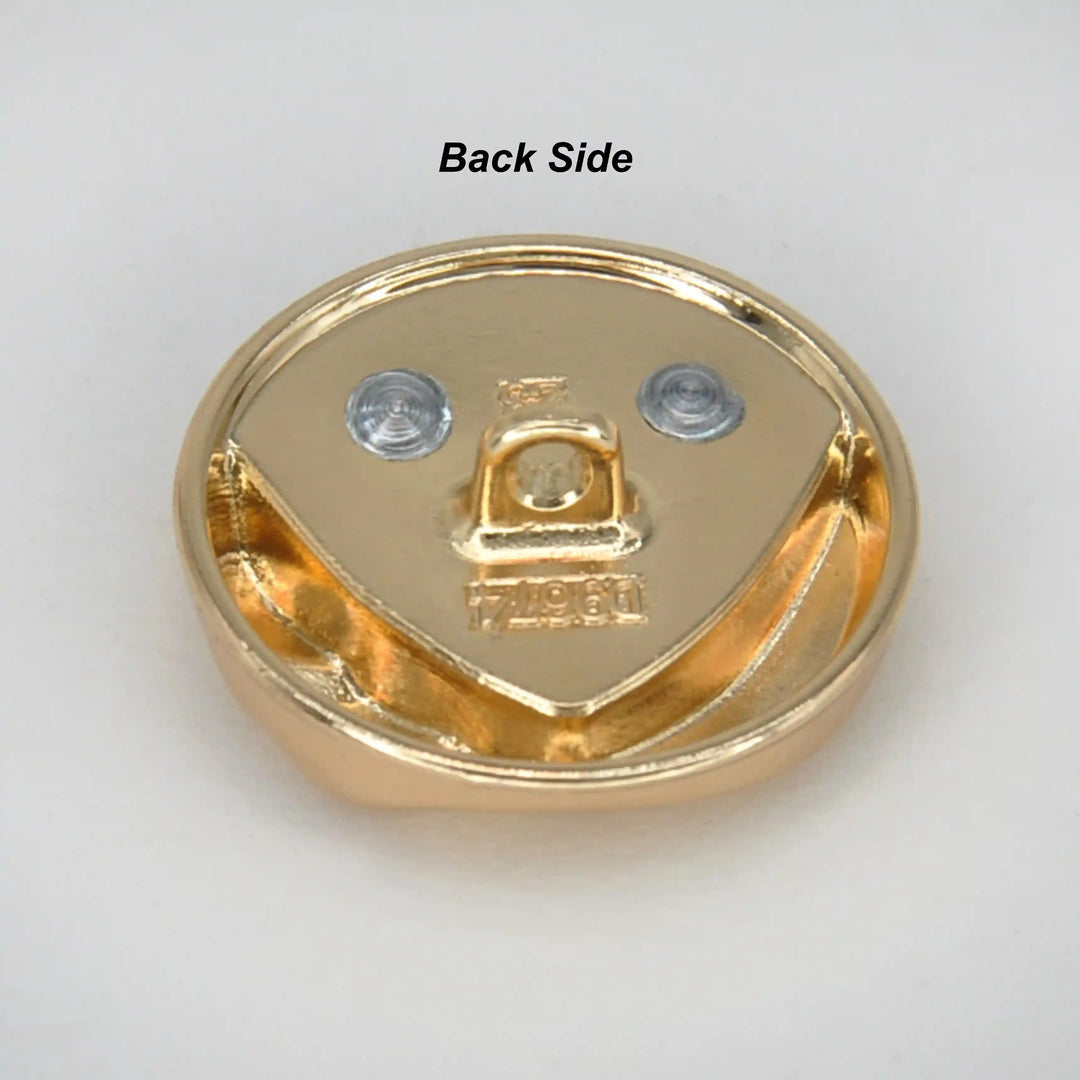 Weavy V Style Metal Buttons | 18mm(28L) & 23mm(36L)