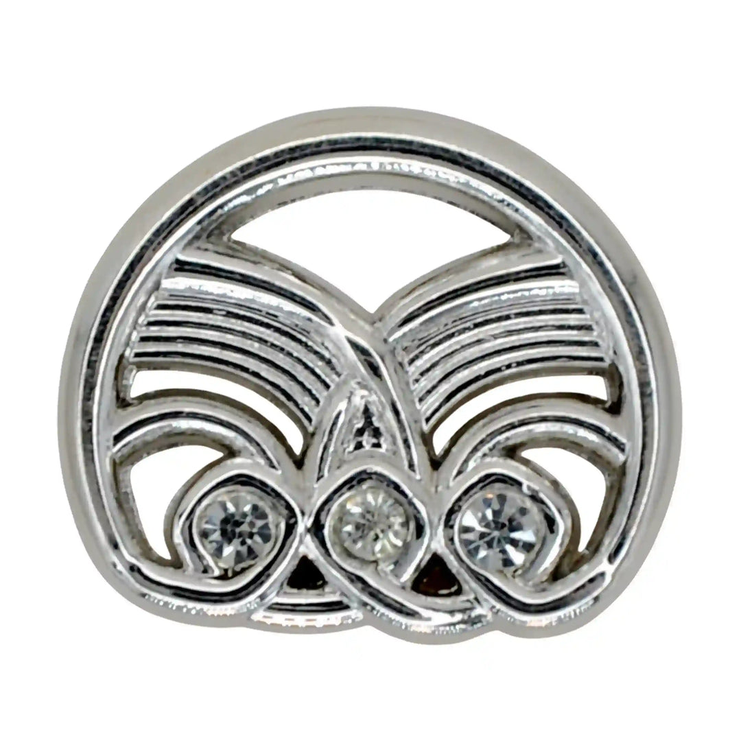 Molten Rhinestone Metal Button | 18mm(28L) & 23mm(36L)