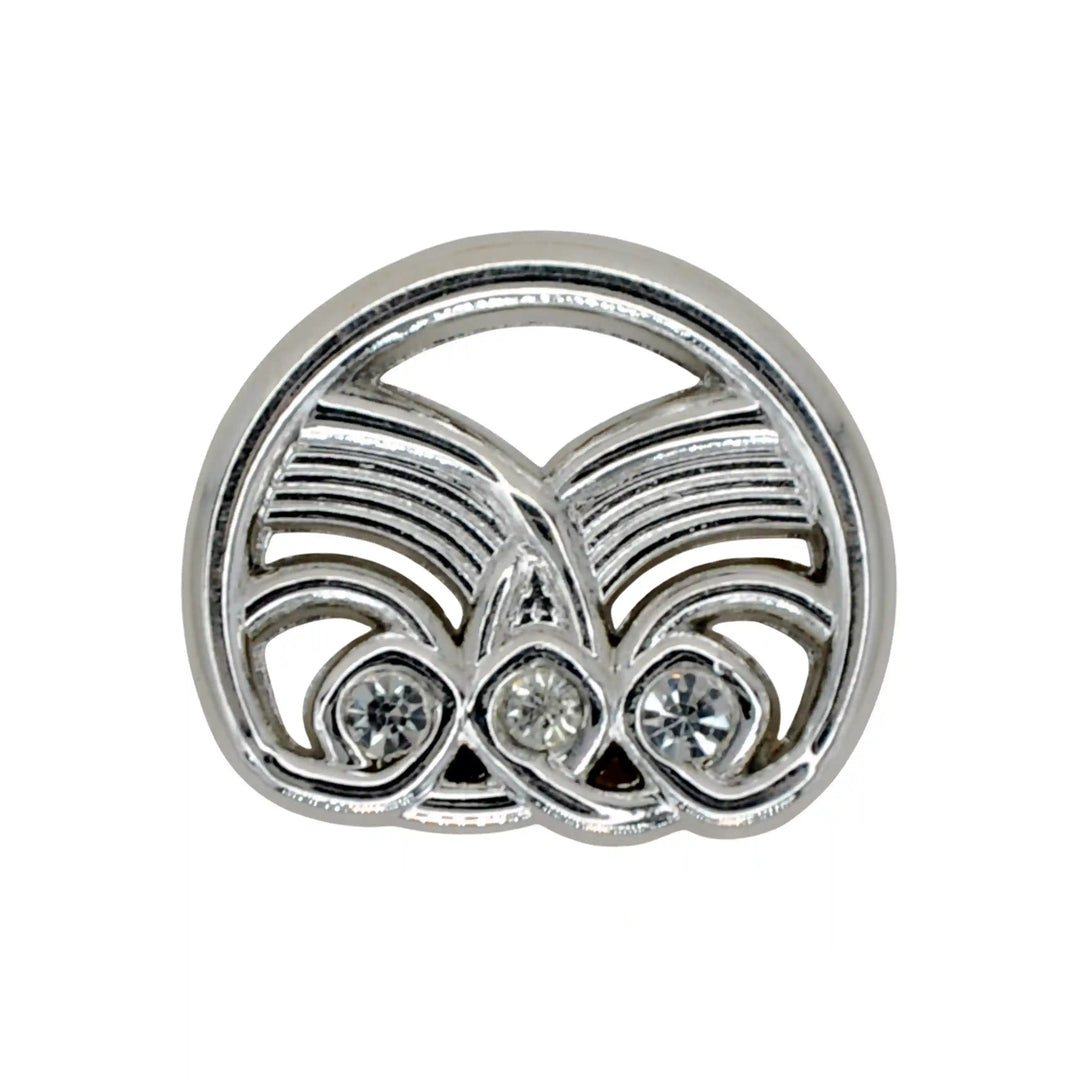 Molten Rhinestone Metal Button | 18mm(28L) & 23mm(36L)