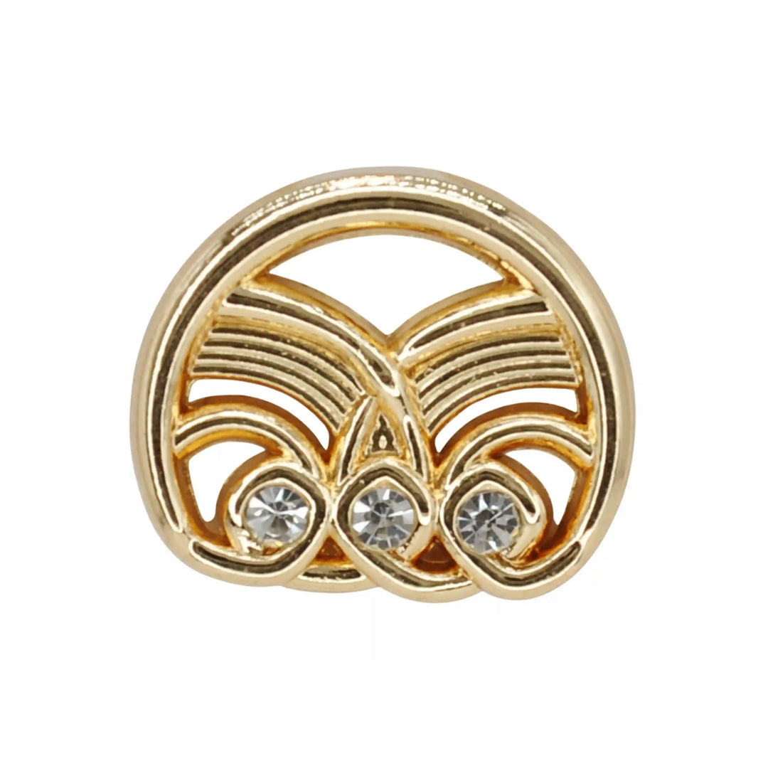 Molten Rhinestone Metal Button | 18mm(28L) & 23mm(36L)