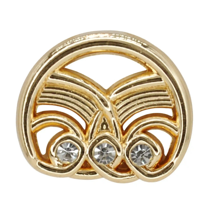 Molten Rhinestone Metal Button | 18mm(28L) & 23mm(36L)