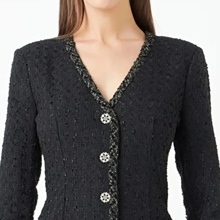 Pearl Floral Style Silver Buttons | 25mm(40L)