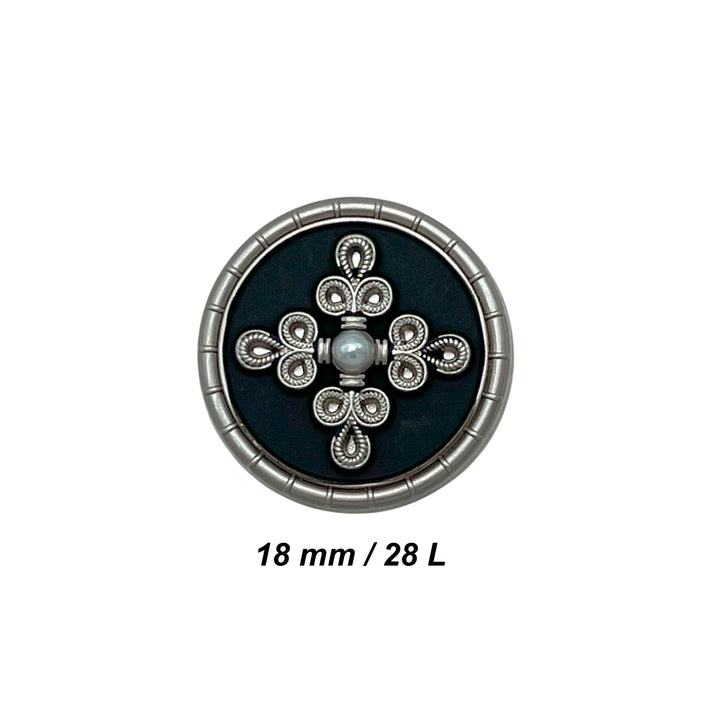 Elegant Pearl Metal Buttons for Clothing