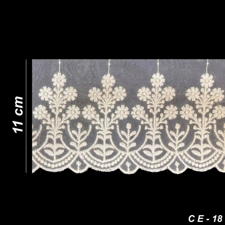 Botanical Vine Organza Lace | 2 Meters | CE-18