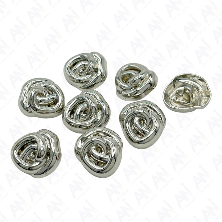 Floral Style Button for Clothing and Accessories