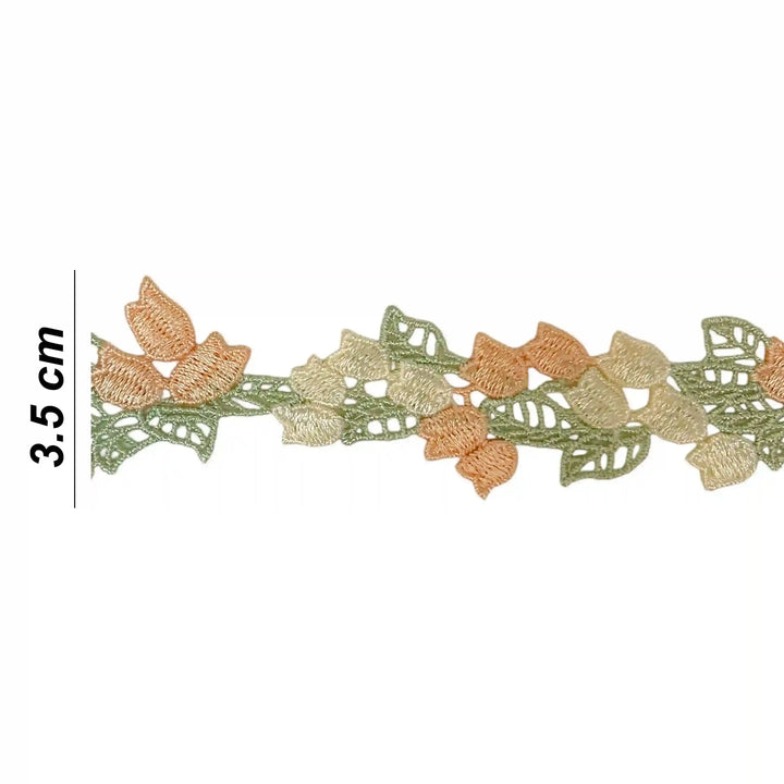 Multicolor Floral Trim Lace