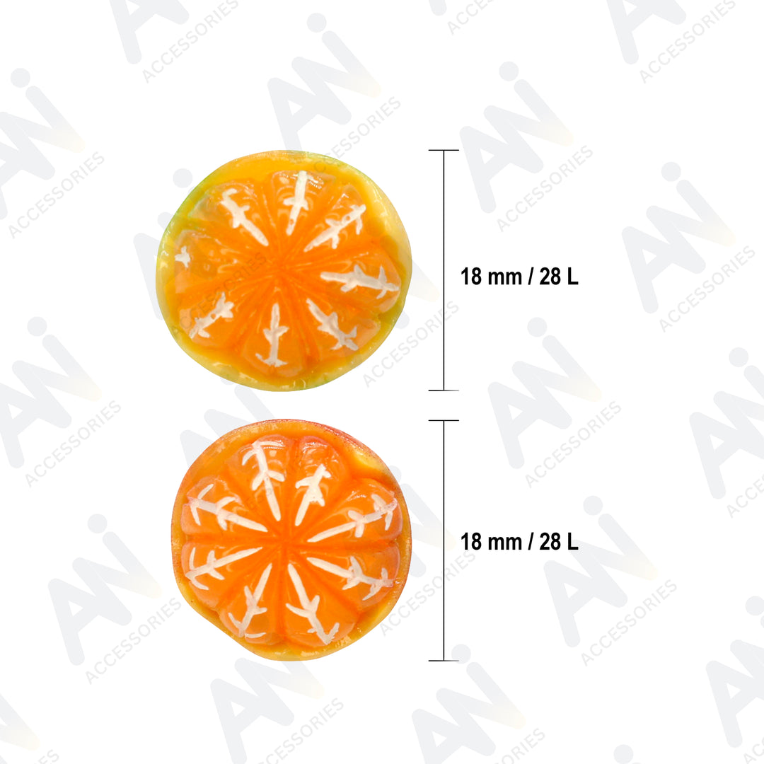 Orange Fruit Buttons