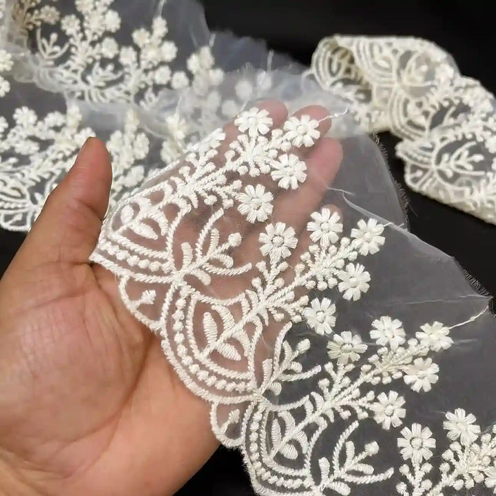 Botanical Vine Organza Lace | 2 Meters | CE-18
