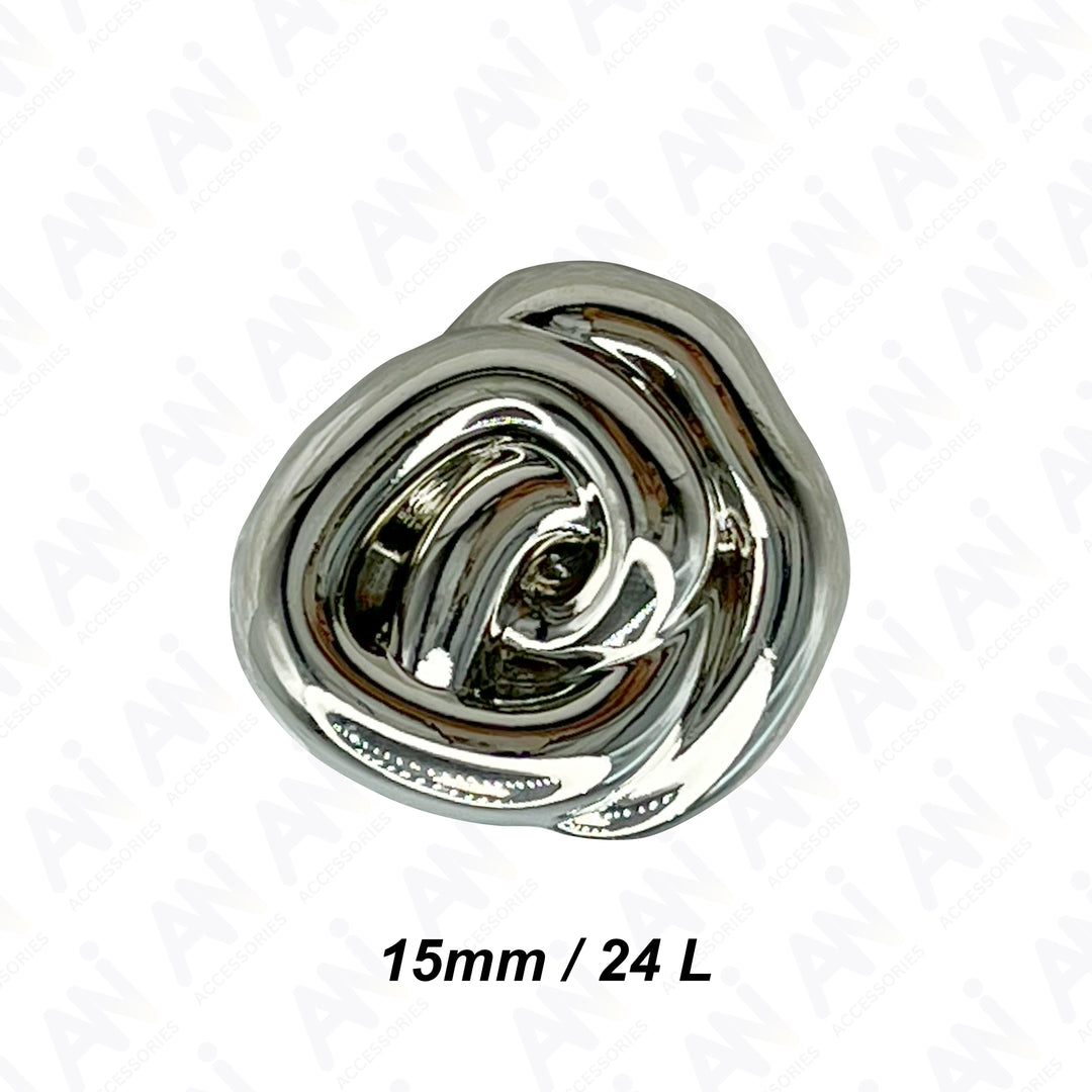 Floral Style Button for Clothing and Accessories